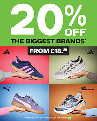 20% off the Biggest Brands