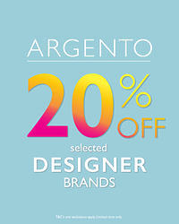 20% off selected designer brands 