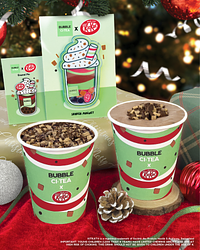 We’re excited to bring festive cheer with Bubble CiTea's x KITKAT Christmas Drinks!