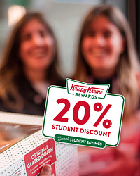 Krispy Kreme April student offer.